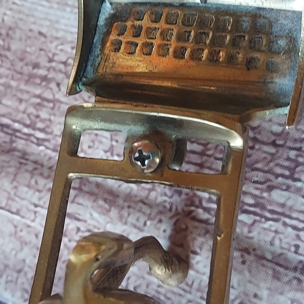 Vintage Solid Brass Horse and Carriage Made In INDIA - Picture 4 of 11